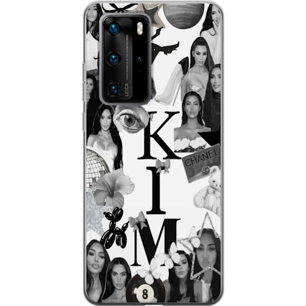 Huawei P40 Pro Läpinäkyvä kuori Kim Kardashian – Aesthetic Look 2025