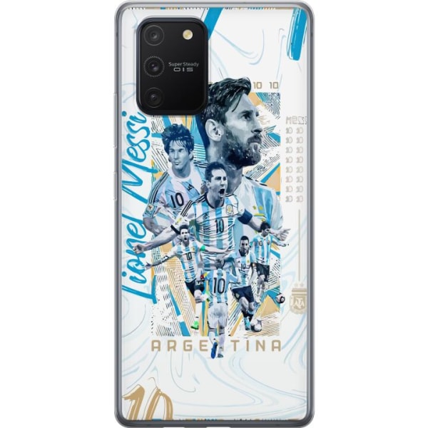 Samsung Galaxy S10 Lite Läpinäkyvä kuori Lionel Messi
