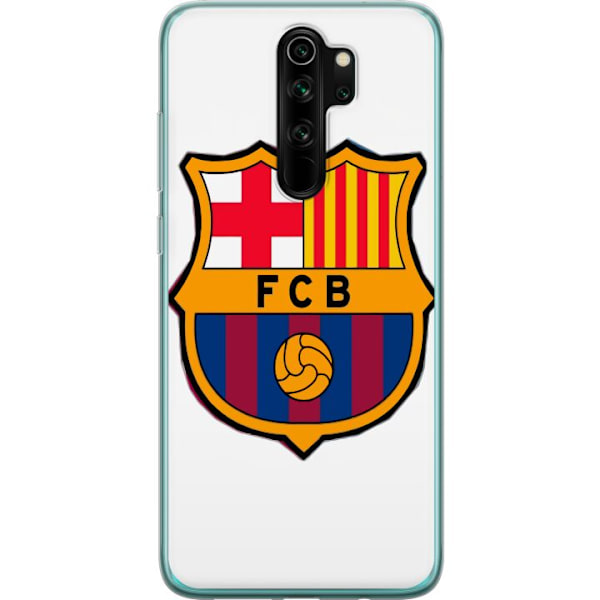 Xiaomi Redmi Note 8 Pro  Genomskinligt Skal FC Barcelona Emblem Fotboll Katalonien Blå Röd Klubblogo Stolthet La Liga Fans Ikoniskt Motiv