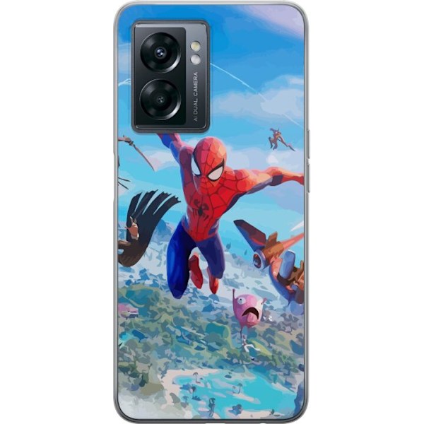 OnePlus Nord N300 Läpinäkyvä kuori Fortnite Spiderman