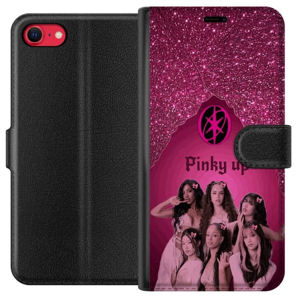 Kompatibel Tegnebogsetui til Apple iPhone SE (2020) KATSEYE Pinky Up pink