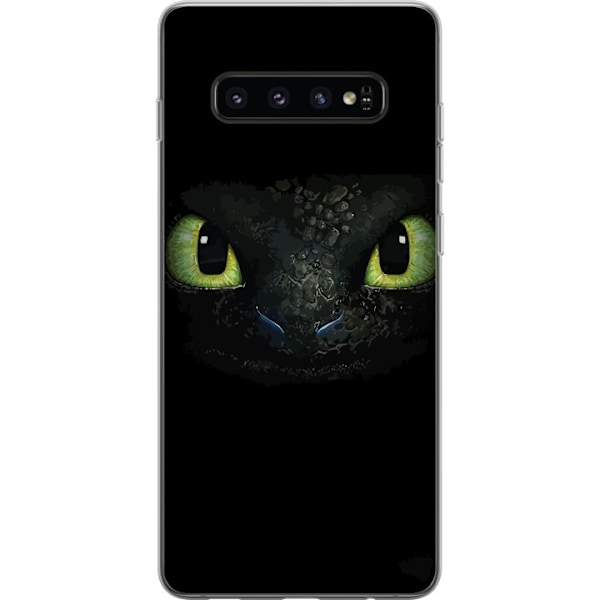 Samsung Galaxy S10 Genomskinligt Skal How to Train Your Dragon (Draktränaren)