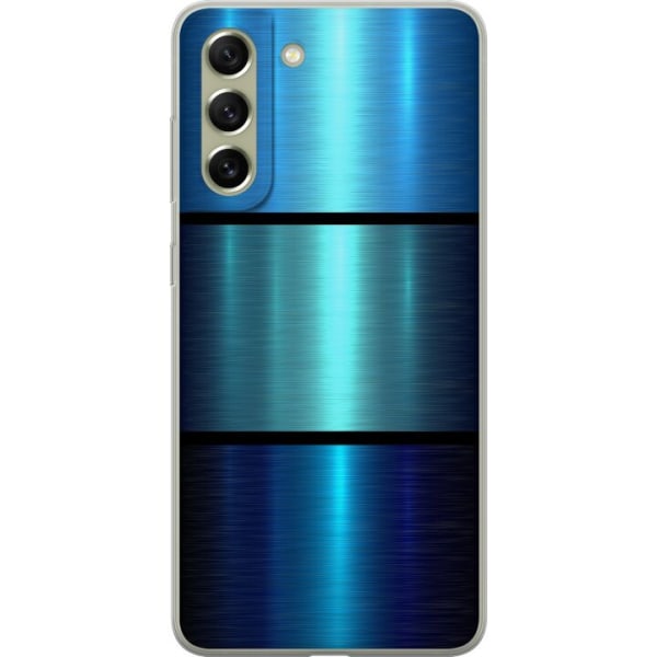 Samsung Galaxy S21 FE 5G Gjennomsiktig deksel Blå Metalliske