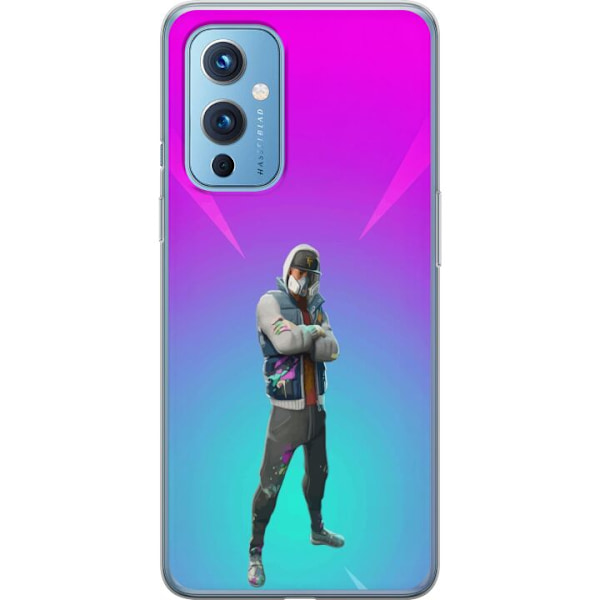 OnePlus 9 Gennemsigtig cover sort ridder fortnite