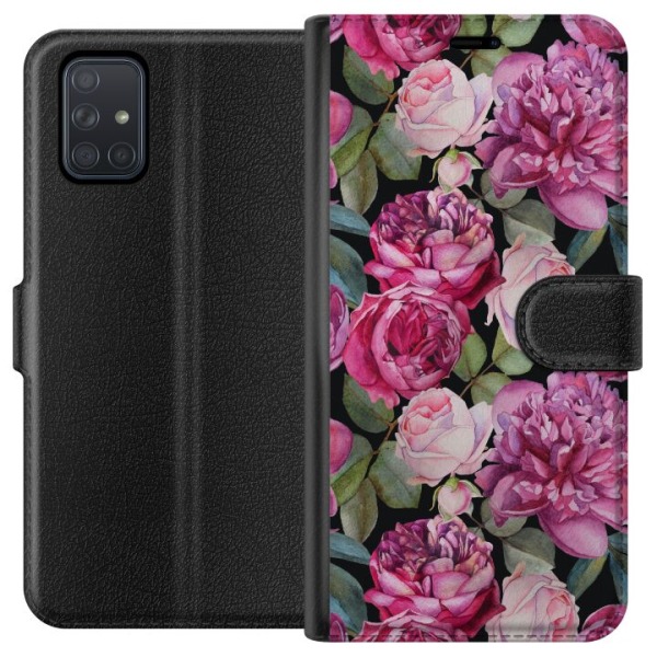 Samsung Galaxy A71 Lommeboketui Blomster