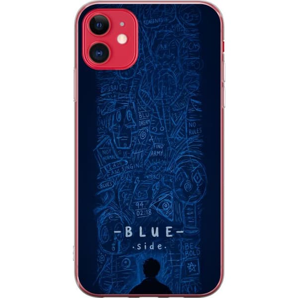 Kompatibelt Mobildeksel til Apple iPhone 11 Blue Side illustration blå
