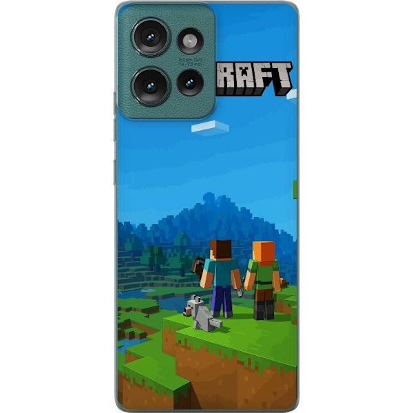 Motorola Edge 50 Gjennomsiktig deksel Minecraft Key Art