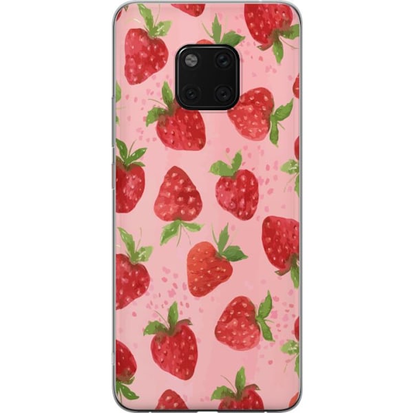 Huawei Mate 20 Pro Läpinäkyvä kuori Mansikkahaaveet - Retro
