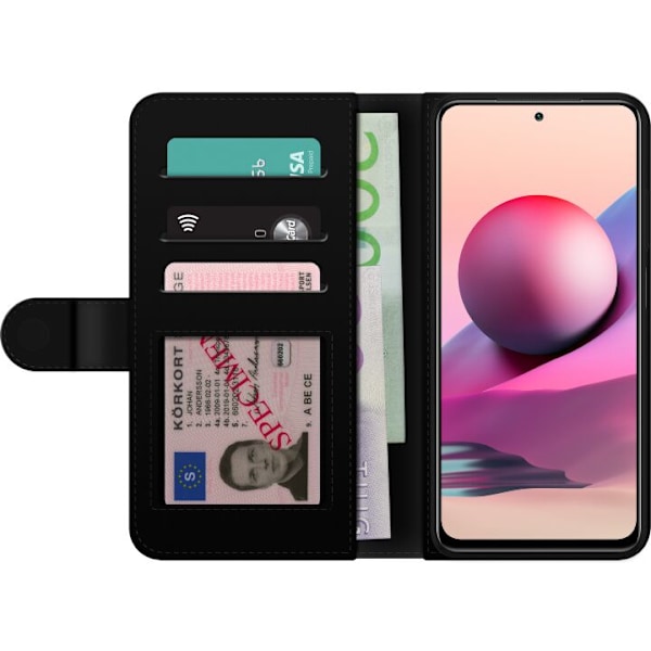 Xiaomi Redmi Note 10S Lompakkokotelo Porsche 911 Pink