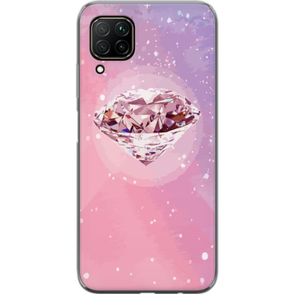 Huawei P40 lite Gennemsigtig cover Glitter Diamant