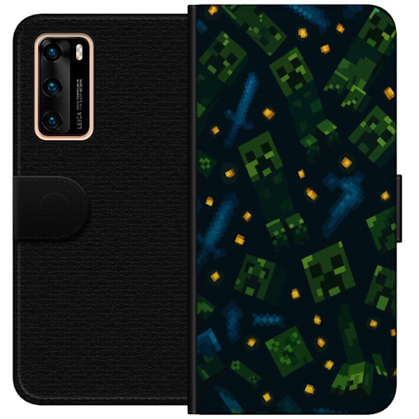 Huawei P40 Plånboksfodral Minecraft Dungeons Mob