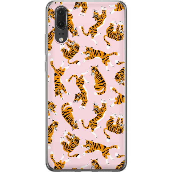 Huawei P20 Cover / Mobilcover - tiger