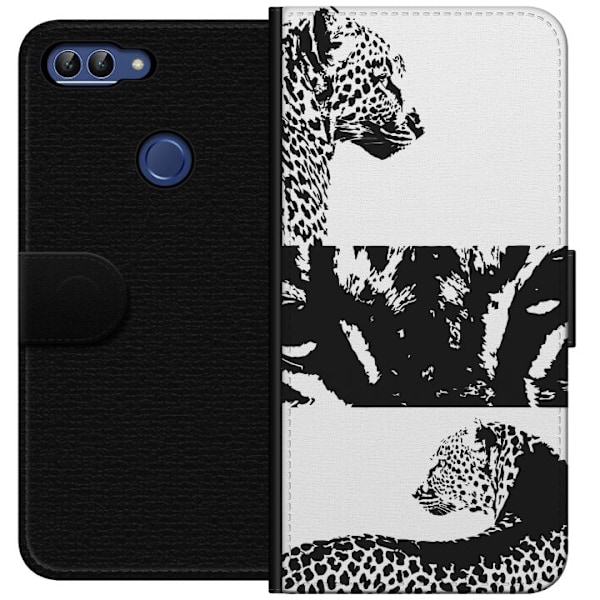 Huawei P smart Lompakkokotelo Leopard Faces