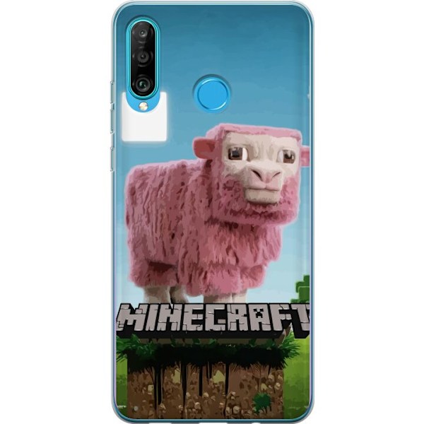 Huawei P30 lite Genomskinligt Skal A Minecraft Movie