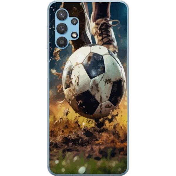 Samsung Galaxy A32 5G Gennemsigtig cover Fodbold