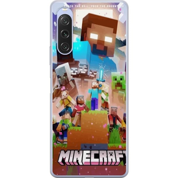 Sony Xperia 10 V Läpinäkyvä kuori Minecraft
