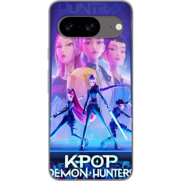Kompatibelt Mobildeksel til Google Pixel 8 Trendy KPop Demon Hunters dukkefigur