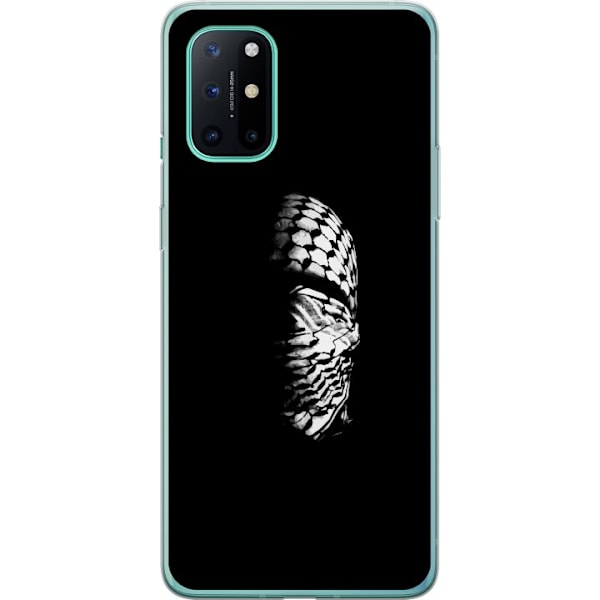 OnePlus 8T Gennemsigtig cover Keffiyeh-mønster - klassisk sor