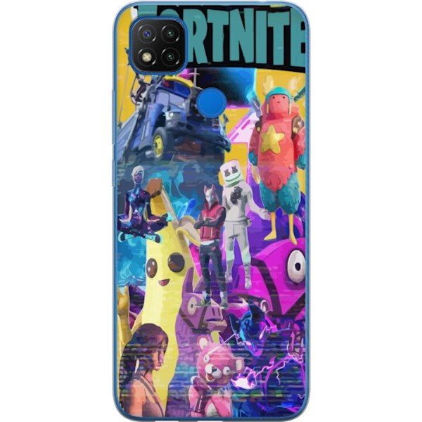 Xiaomi Redmi 9C NFC Läpinäkyvä kuori Fortnite