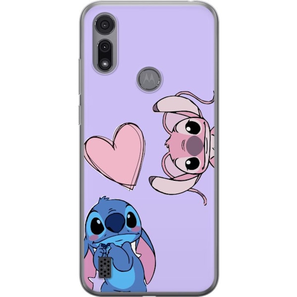 Motorola Moto E6i Genomskinligt Skal Stitch Mode