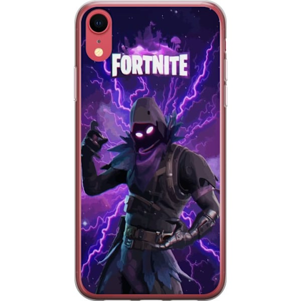 Apple iPhone XR Genomskinligt Skal Fortnite Raven – Mörk Stridsikon från Battle Royale