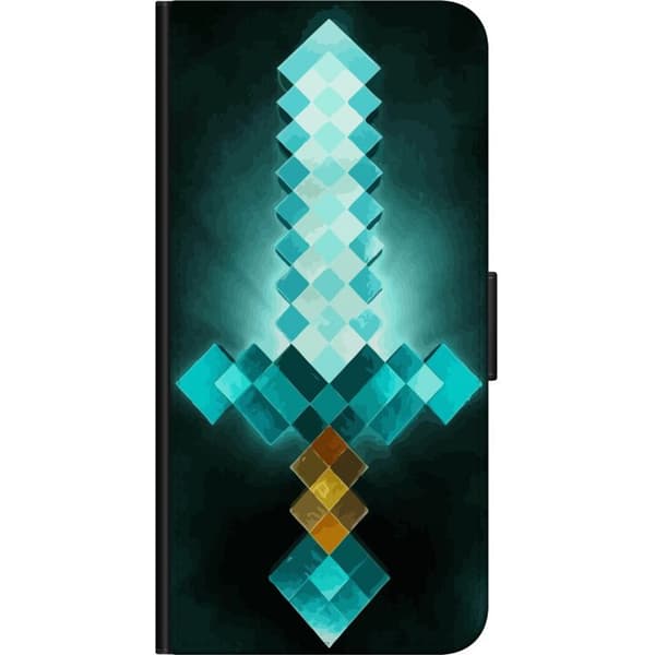 Kompatibelt Plånboksfodral till OnePlus 9 Pro Minecraft svärd