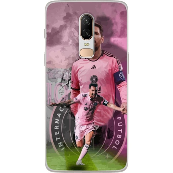 OnePlus 6 Läpinäkyvä kuori Messi