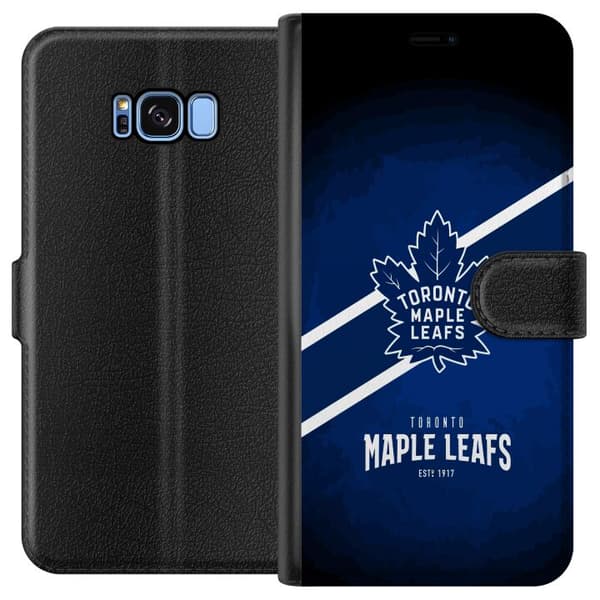 Kompatibelt Lommeboketui til Samsung Galaxy S8 Toronto Maple Leafs (NHL)
