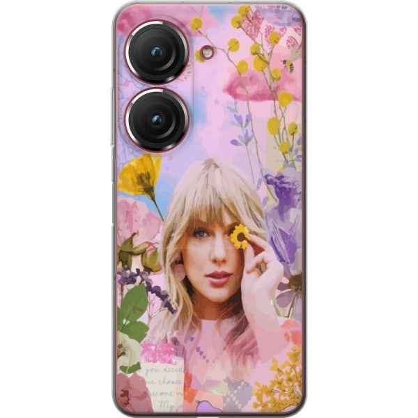 Asus Zenfone 9 Genomskinligt Skal Taylor Swift - Blomma
