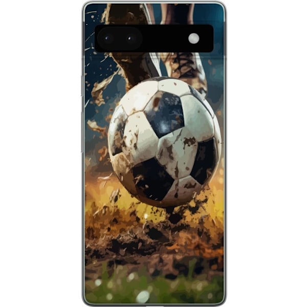 Google Pixel 6a Gjennomsiktig deksel Fotball