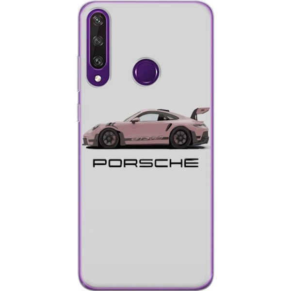 Huawei Y6p Gennemsigtig cover Porsche 911 Pink