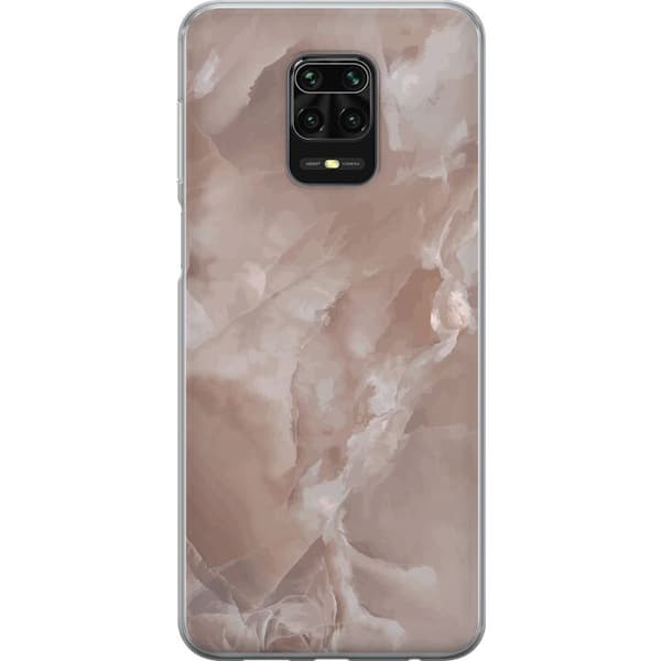 Kompatibelt Mobilskal till Xiaomi Redmi Note 9S Marmor Rosa