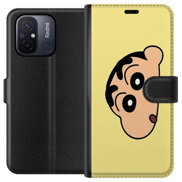 Xiaomi Redmi 12C Lompakkokotelo Peeking Shinchan