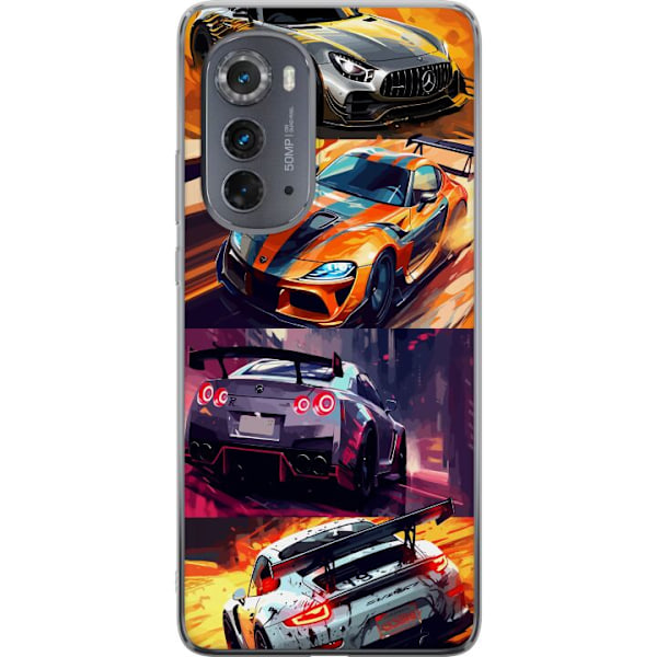 Motorola Edge (2022) Gjennomsiktig deksel Rallyfeber - intensi