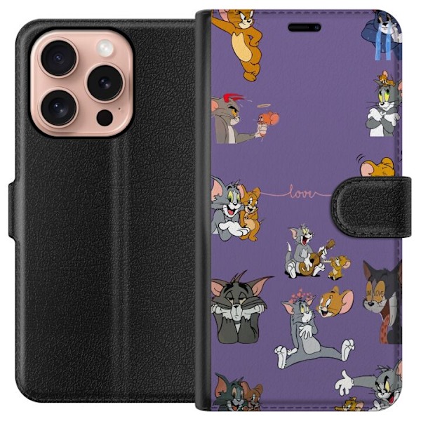 Apple iPhone 16 Pro Tegnebogsetui Tom och Jerry