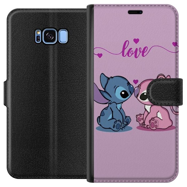 Samsung Galaxy S8 Plånboksfodral Lilo & Stitch – Angel Edit
