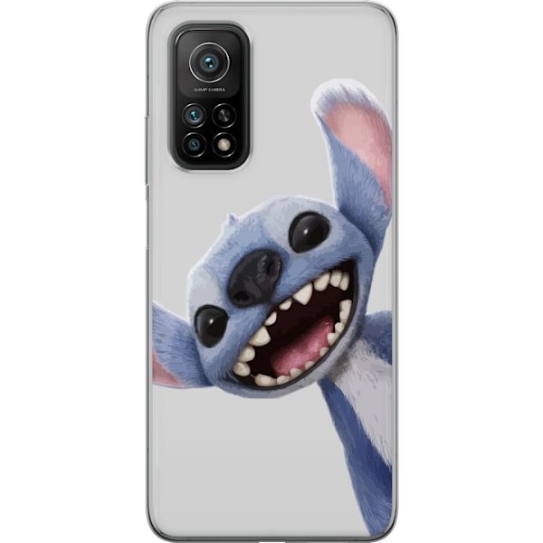 Xiaomi Mi 10T 5G Genomskinligt Skal Stitch i Fart – Kawaii Design för Fans & Barn