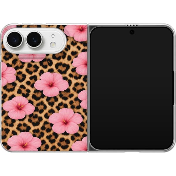Kompatibelt Mobildeksel til Apple iPhone Duo Brun blomsterleopard brun