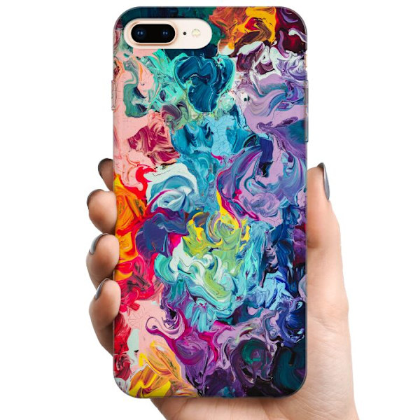 Apple iPhone 7 Plus TPU Mobilcover Vilde Farver