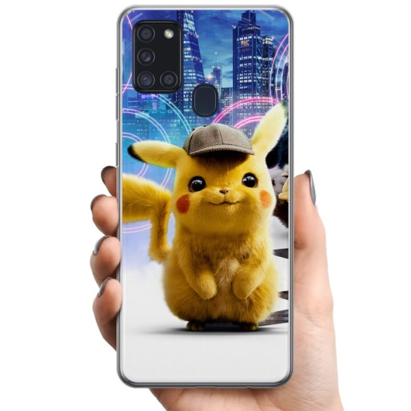 Samsung Galaxy A21s TPU Mobilskal Detective Pikachu - Pikachu