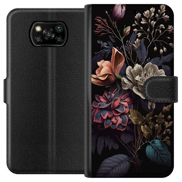 Xiaomi Poco X3 NFC Plånboksfodral Blommor