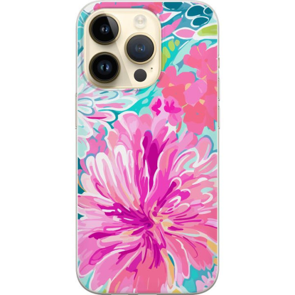 Apple iPhone 14 Pro Gennemsigtig cover Blomsterrebs