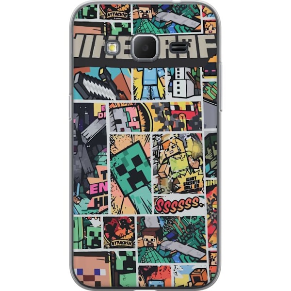 Samsung Galaxy Core Prime Gennemsigtig cover Minecraft Kunst