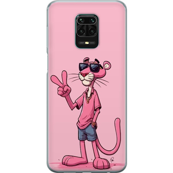 Xiaomi Redmi Note 9 Pro Gjennomsiktig deksel Pink Panter Peace