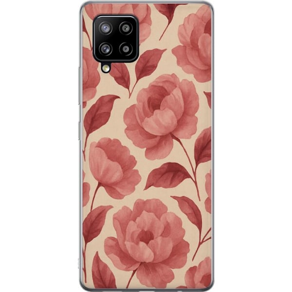 Samsung Galaxy A42 5G Läpinäkyvä kuori Ruusun Kukinta