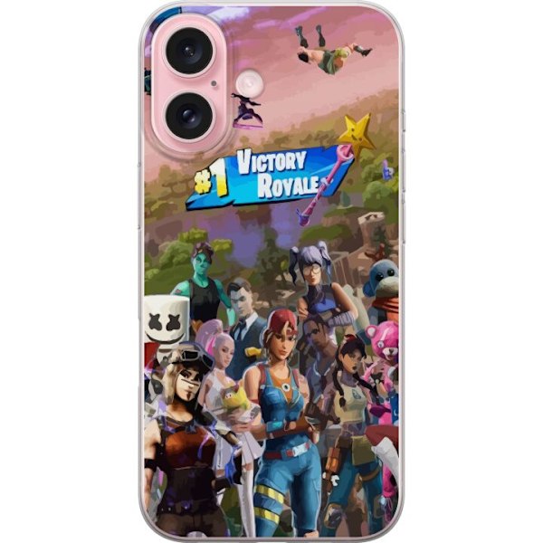 Apple iPhone 16 Gjennomsiktig deksel Fortnite