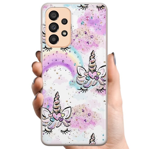 Samsung Galaxy A33 5G TPU Matkapuhelimen kuori Yksisarvinen