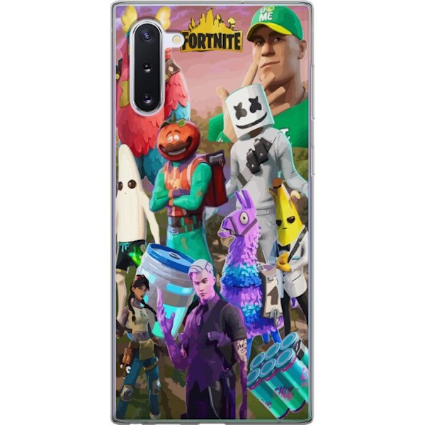 Samsung Galaxy Note10 Läpinäkyvä kuori Fortnite