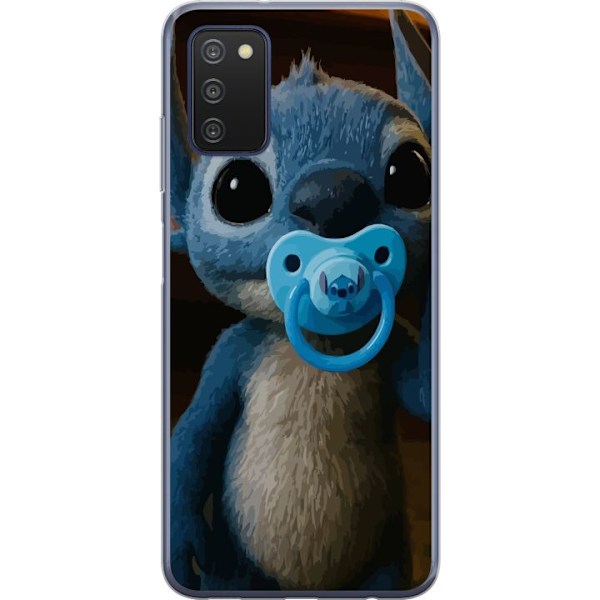 Samsung Galaxy A03s Läpinäkyvä kuori Stitch & Napp - vauvateema söpöllä hahmolla