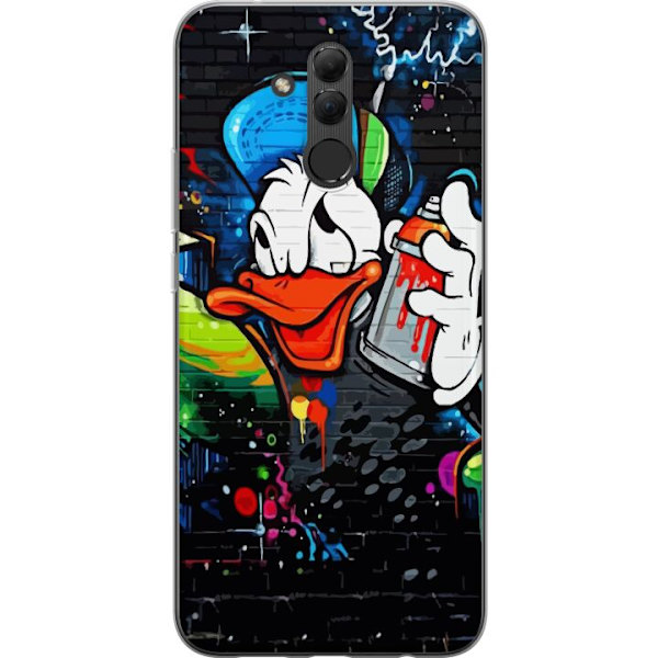 Huawei Mate 20 lite Genomskinligt Skal Kalle Anka Graffiti Disney Design Roligt Barn Motiv Färg Grafisk Populär Serie Ikonisk Disneyfigur